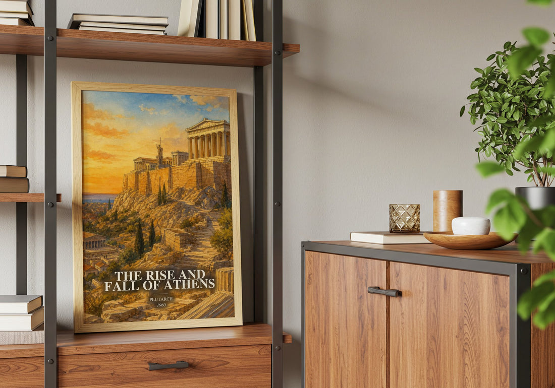 The rise and fall of Athens book watercolour illustration paper finish options – matte satin gloss