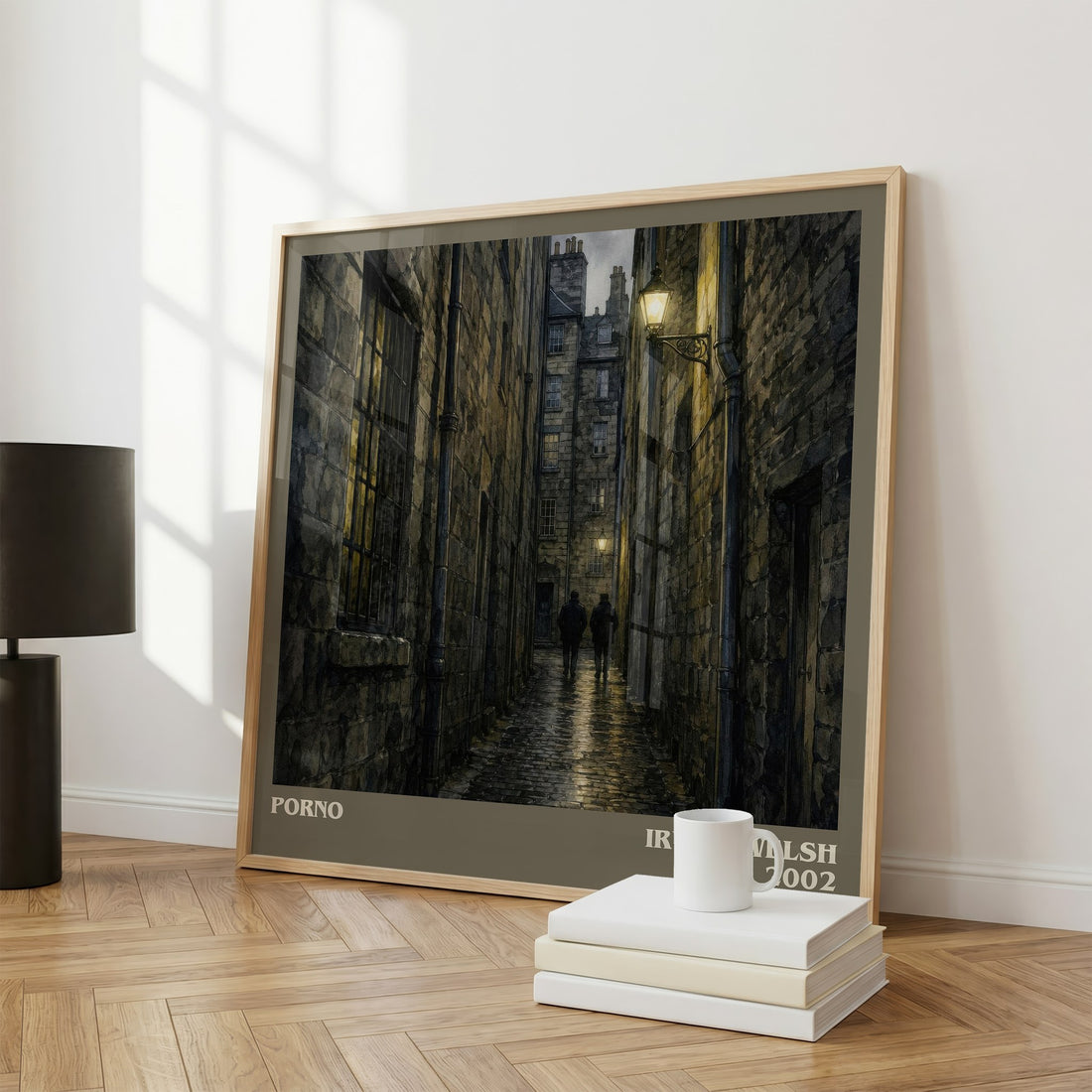 Porno literary print framed by window – literary home decor