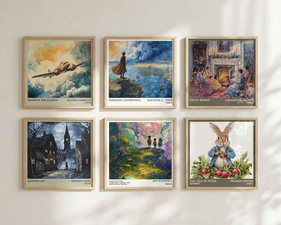 Noisy Outlaws, Unfriendly Blobs, and Some Other Things . . literary art print colour and style options – Jon Scieszka book