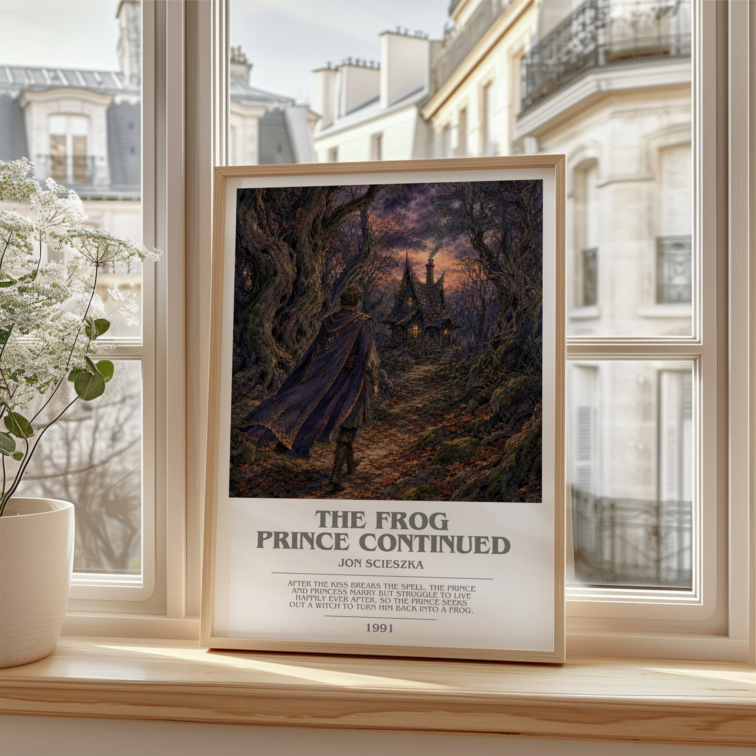 The Frog Prince Continued bookish poster colour and style options – Jon Scieszka book art