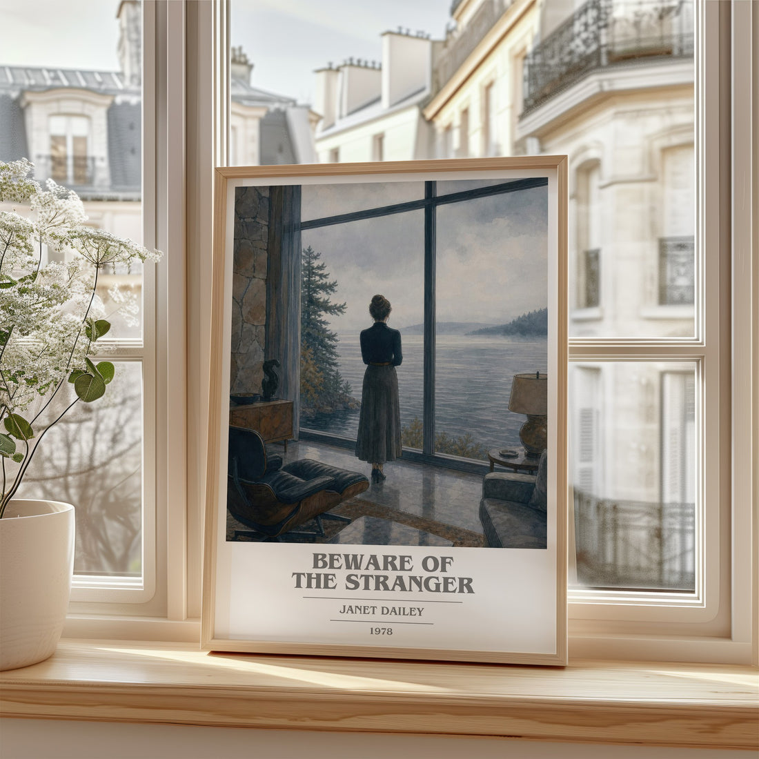 Beware of the Stranger book cover poster colour and style options – Janet Dailey book art
