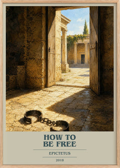 How to Be Free Book Cover Poster by Epictetus