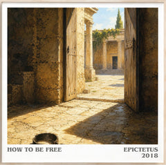 How to Be Free Literary Art Print by Epictetus