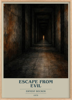 Escape from Evil Book Cover Poster by Ernest Becker