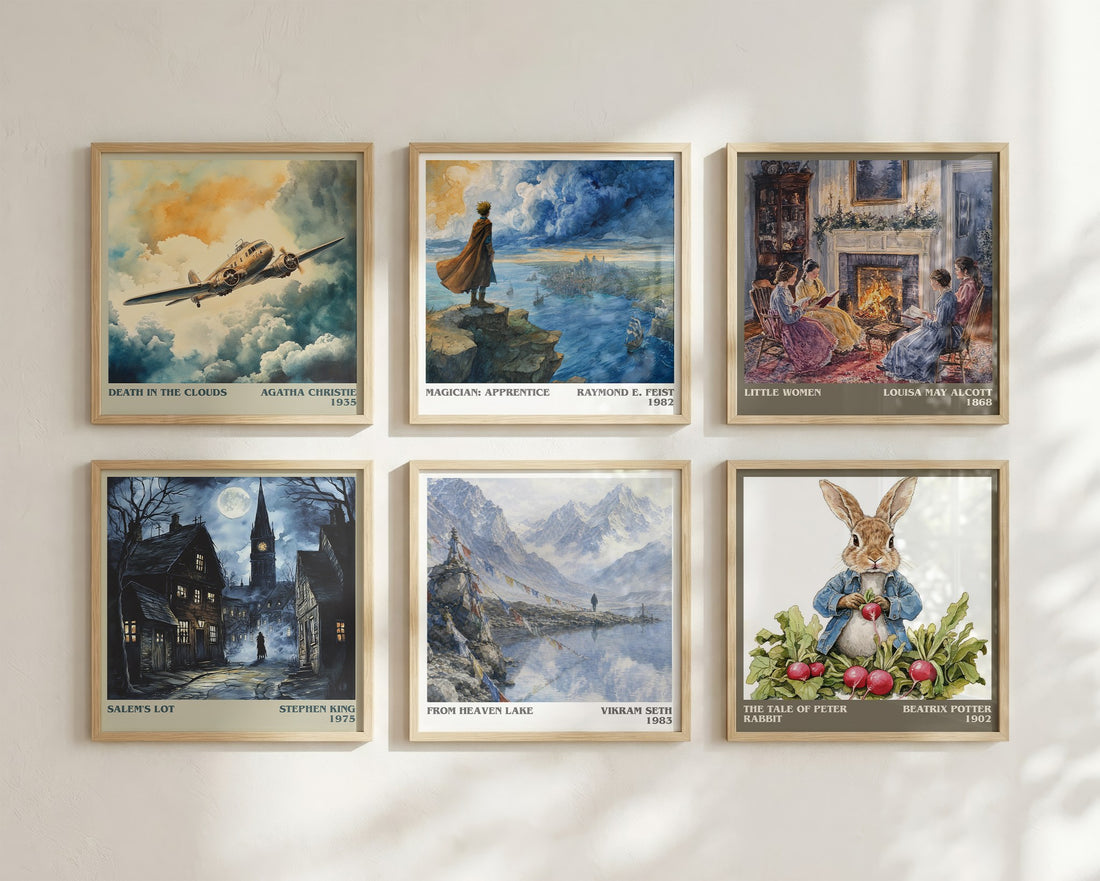From Heaven Lake literary art print colour and style options – Vikram Seth book art