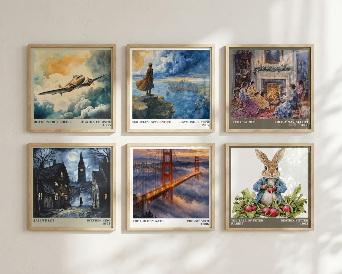 The Golden Gate literary art print colour and style options – Vikram Seth book art