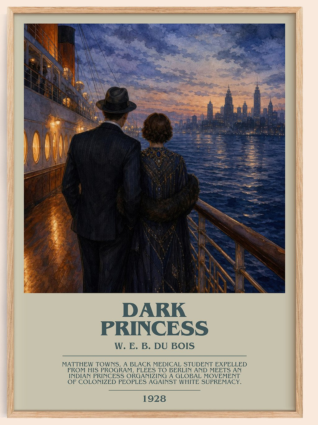 Dark princess Bookish Wall Art by W. E. B. Du Bois – framed poster