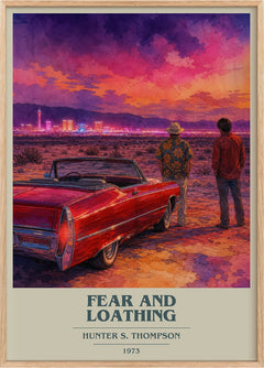 Fear and Loathing Book Cover Poster by Hunter S. Thompson