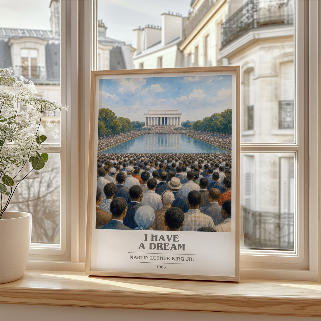 I have a dream book cover poster colour and style options – Martin Luther King Jr. book art