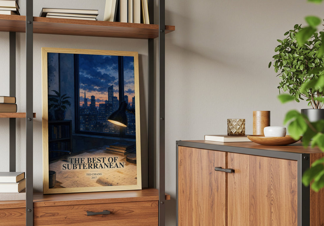 The Best of Subterranean book watercolour illustration paper finish options – matte satin gloss