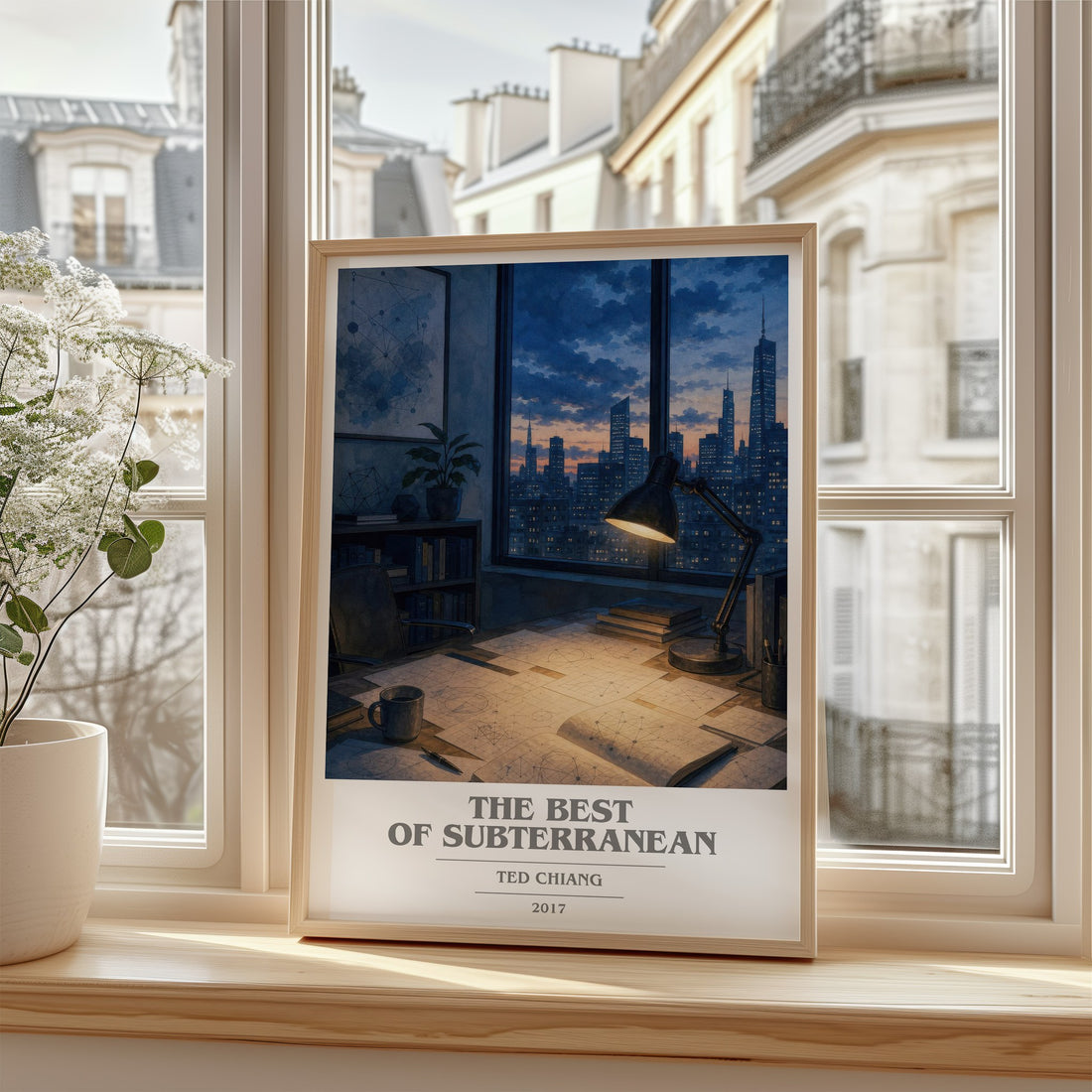 The Best of Subterranean book cover poster colour and style options – Ted Chiang book art