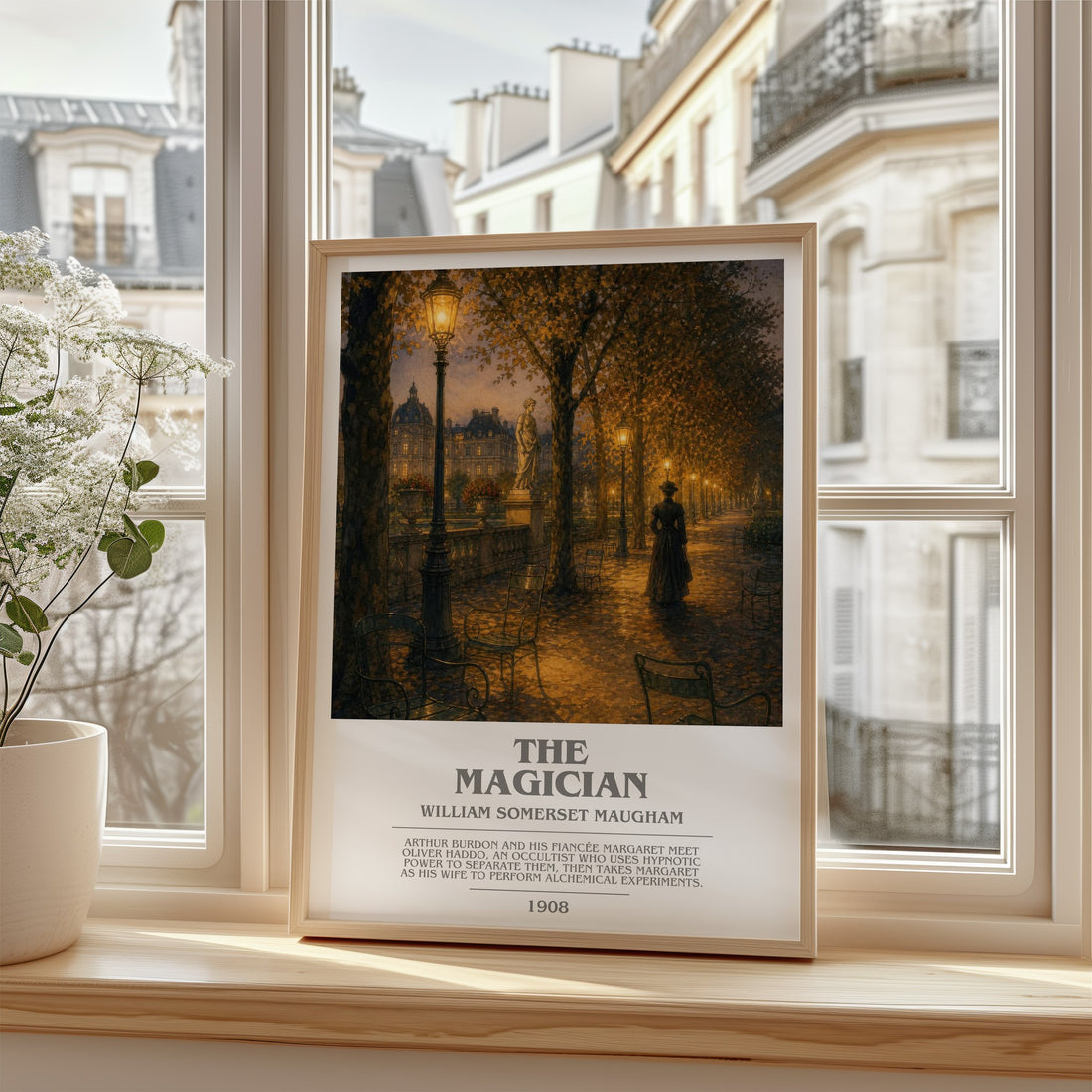 The Magician bookish poster colour and style options – William Somerset Maugham book art