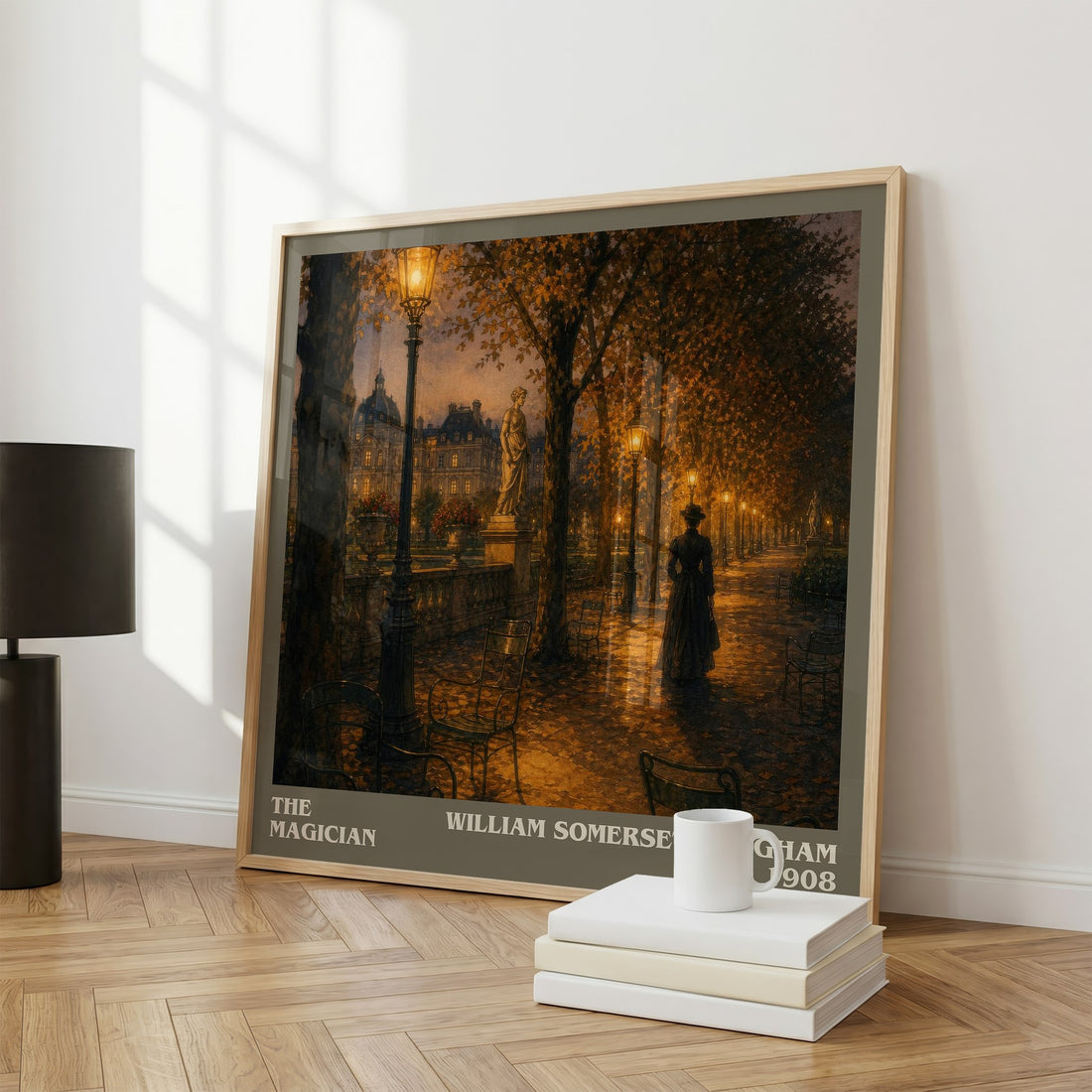 The Magician literary print framed by window – literary home decor