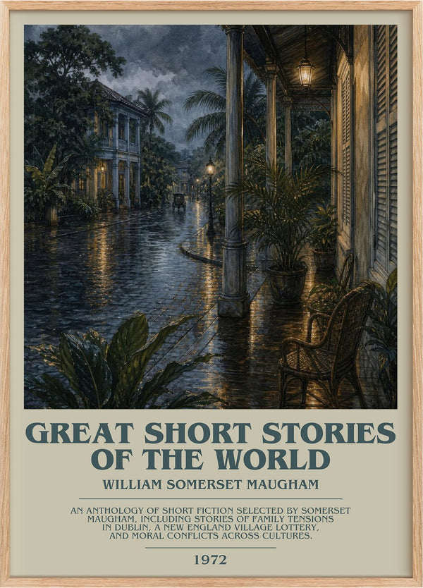 Great Short Stories of the World Bookish Wall Art by W. Maugham