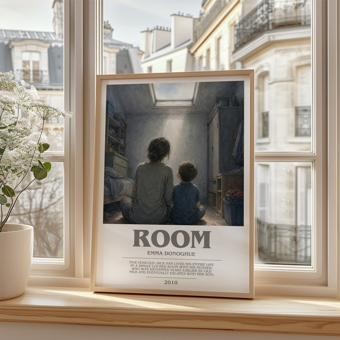 Room bookish poster colour and style options – Emma Donoghue book art