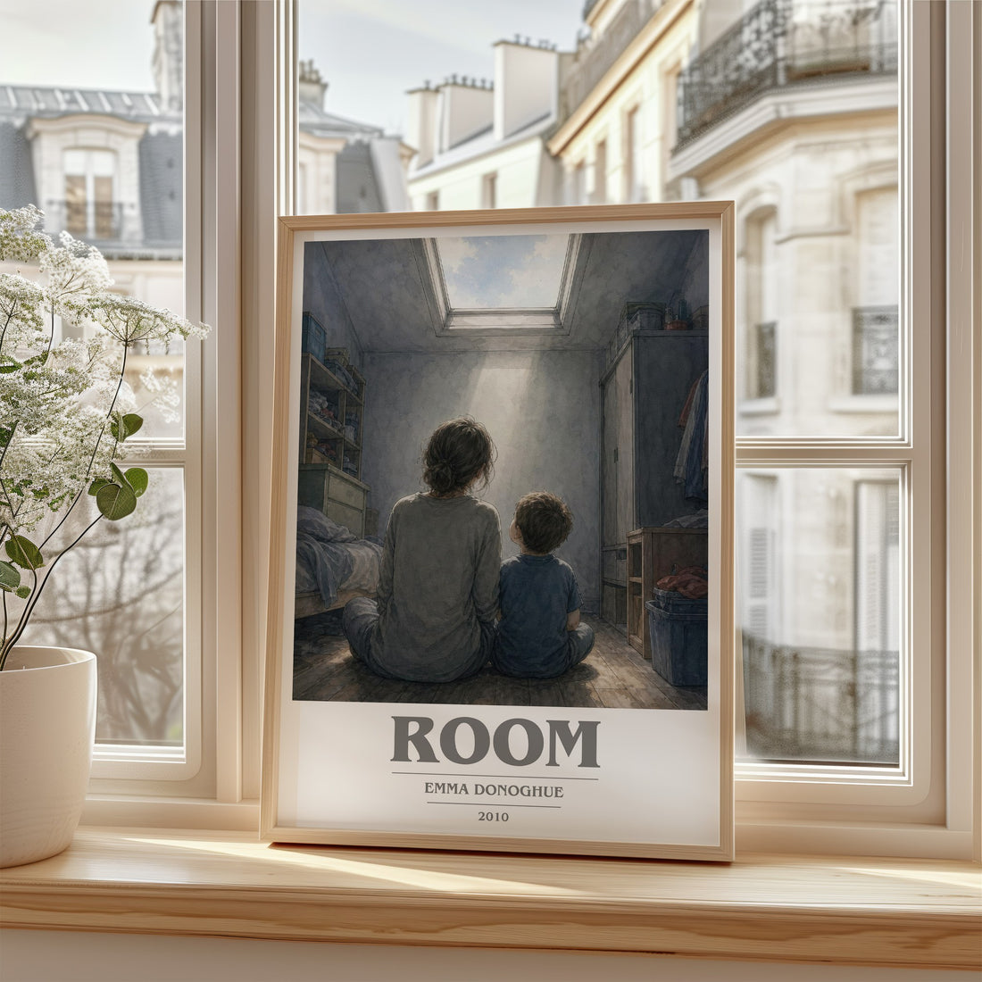 Room book cover poster colour and style options – Emma Donoghue book art
