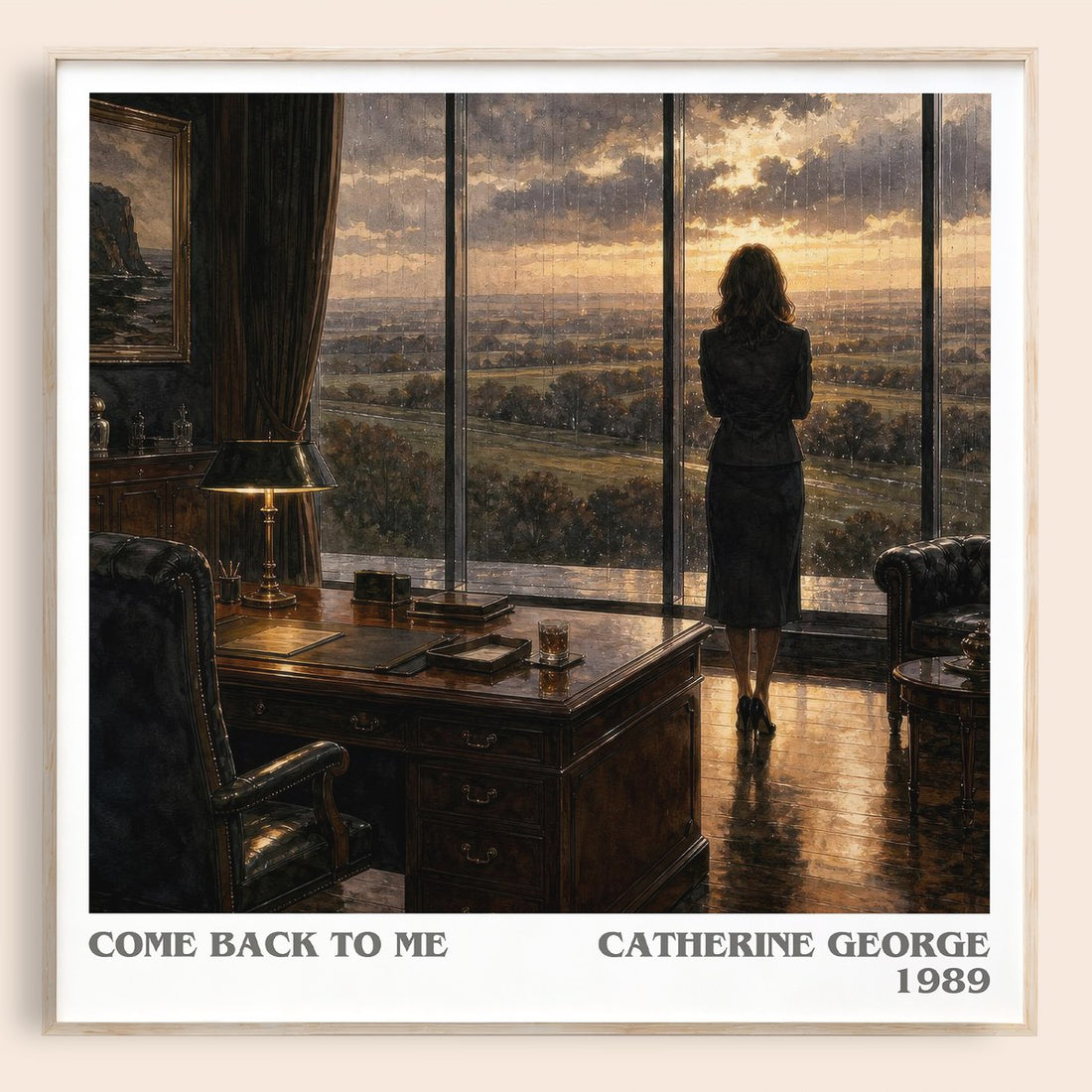 Come Back To Me literary book poster by Catherine George – framed literary art print