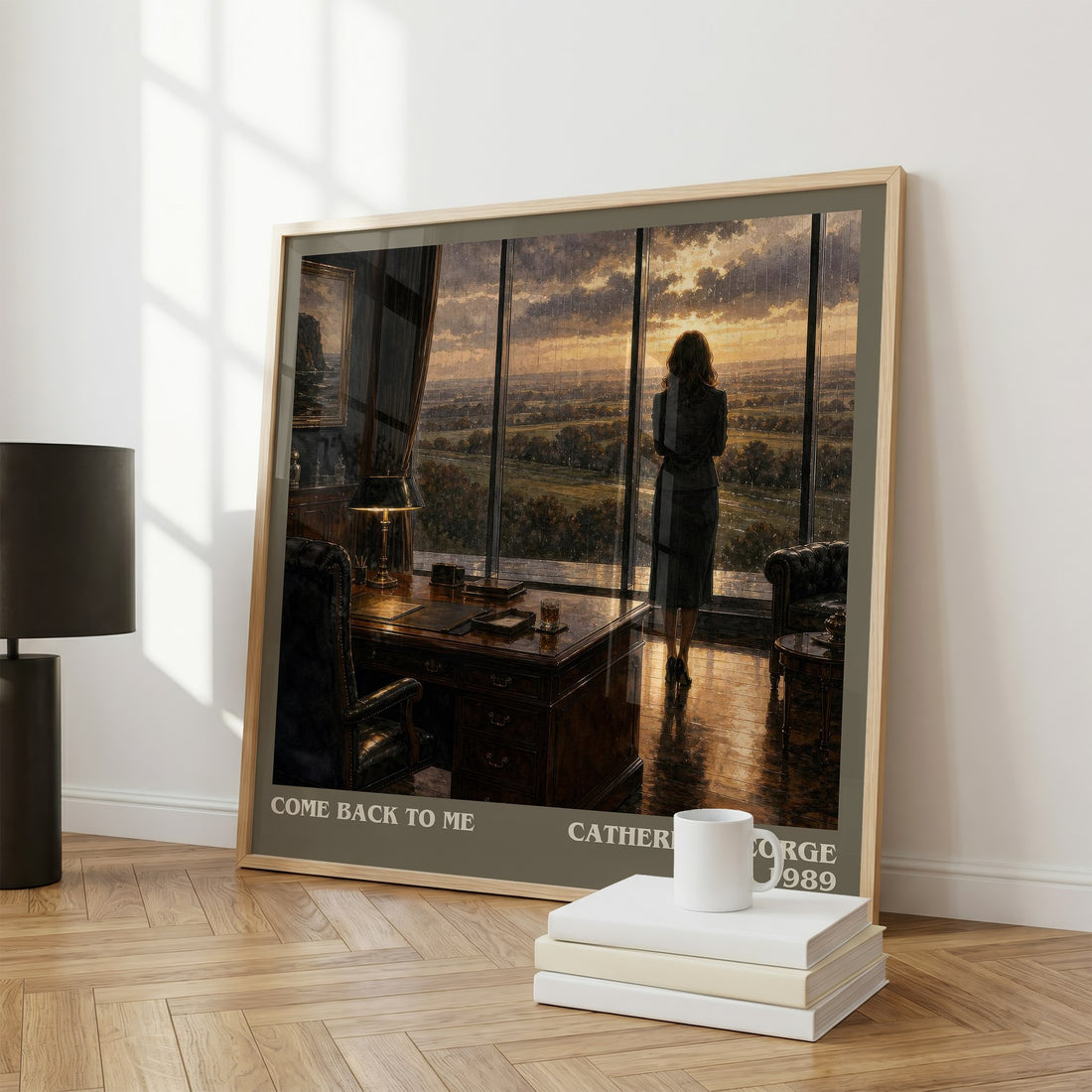 Come Back To Me literary print framed by window – literary home decor