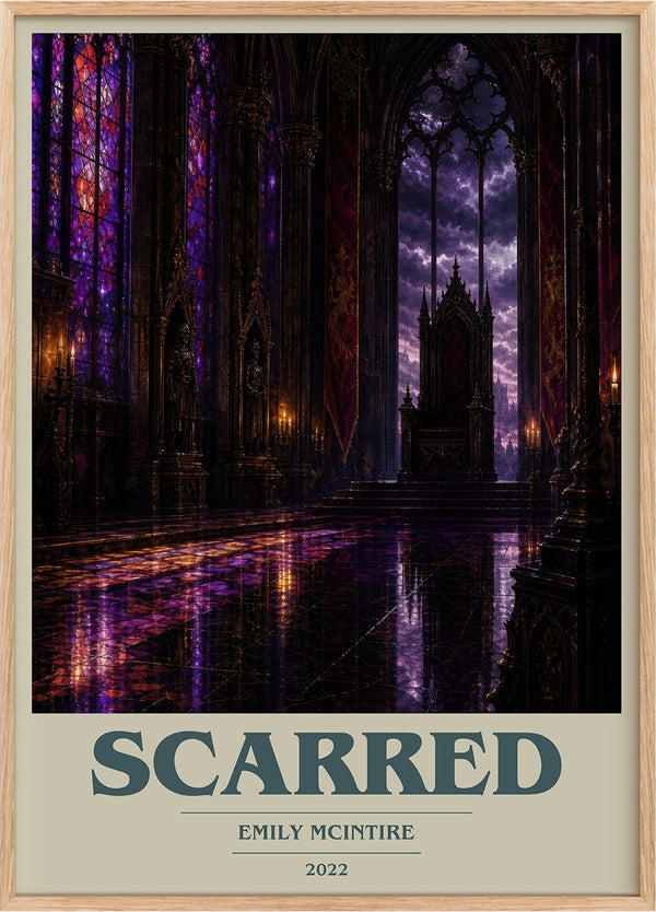 Scarred Book Cover Poster by Emily McIntire