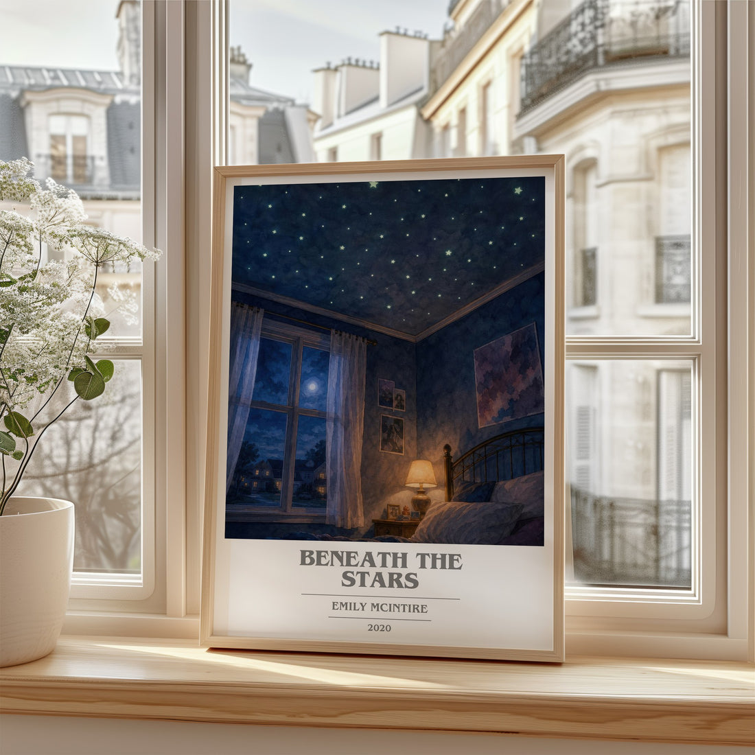 Beneath the Stars book cover poster colour and style options – Emily McIntire book art