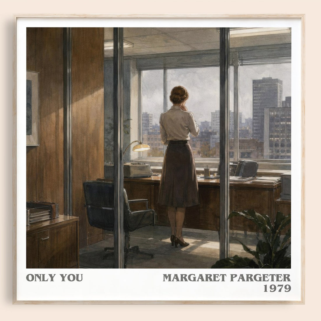 Only You literary book poster by Margaret Pargeter – framed literary art print