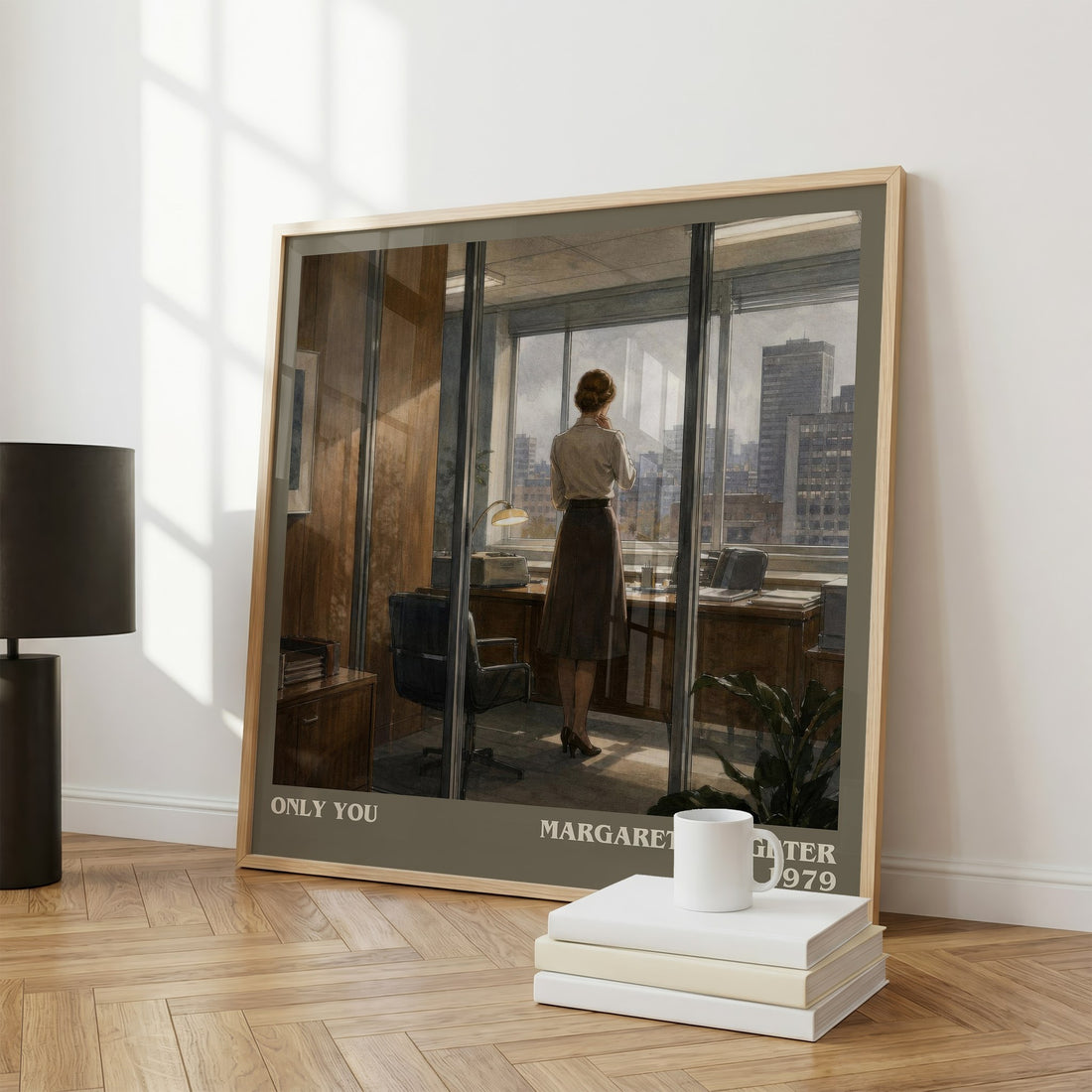 Only You literary print framed by window – literary home decor