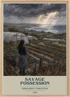 Savage possession Book Cover Poster by Margaret Pargeter