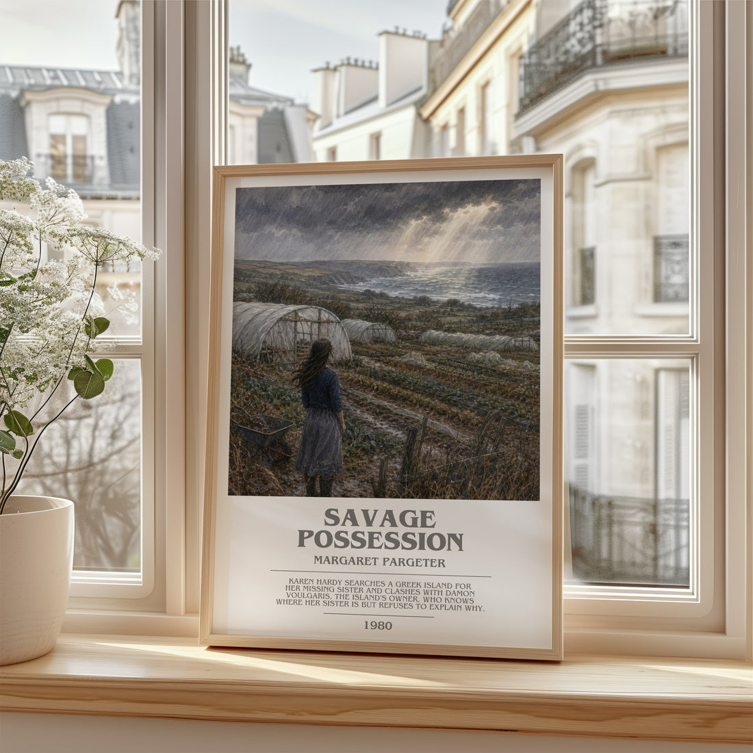 Savage possession bookish poster colour and style options – Margaret Pargeter book art
