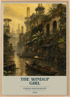 The Windup Girl Book Cover Poster by Paolo Bacigalupi