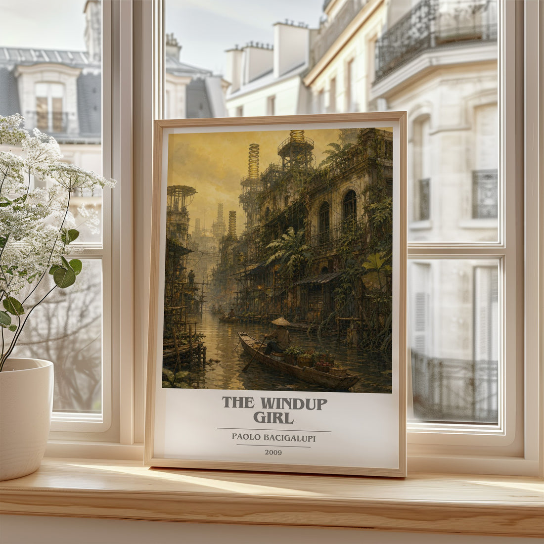 The Windup Girl book cover poster colour and style options – Paolo Bacigalupi book art