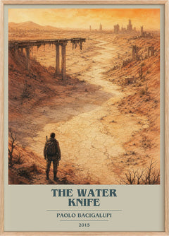The Water Knife Book Cover Poster by Paolo Bacigalupi