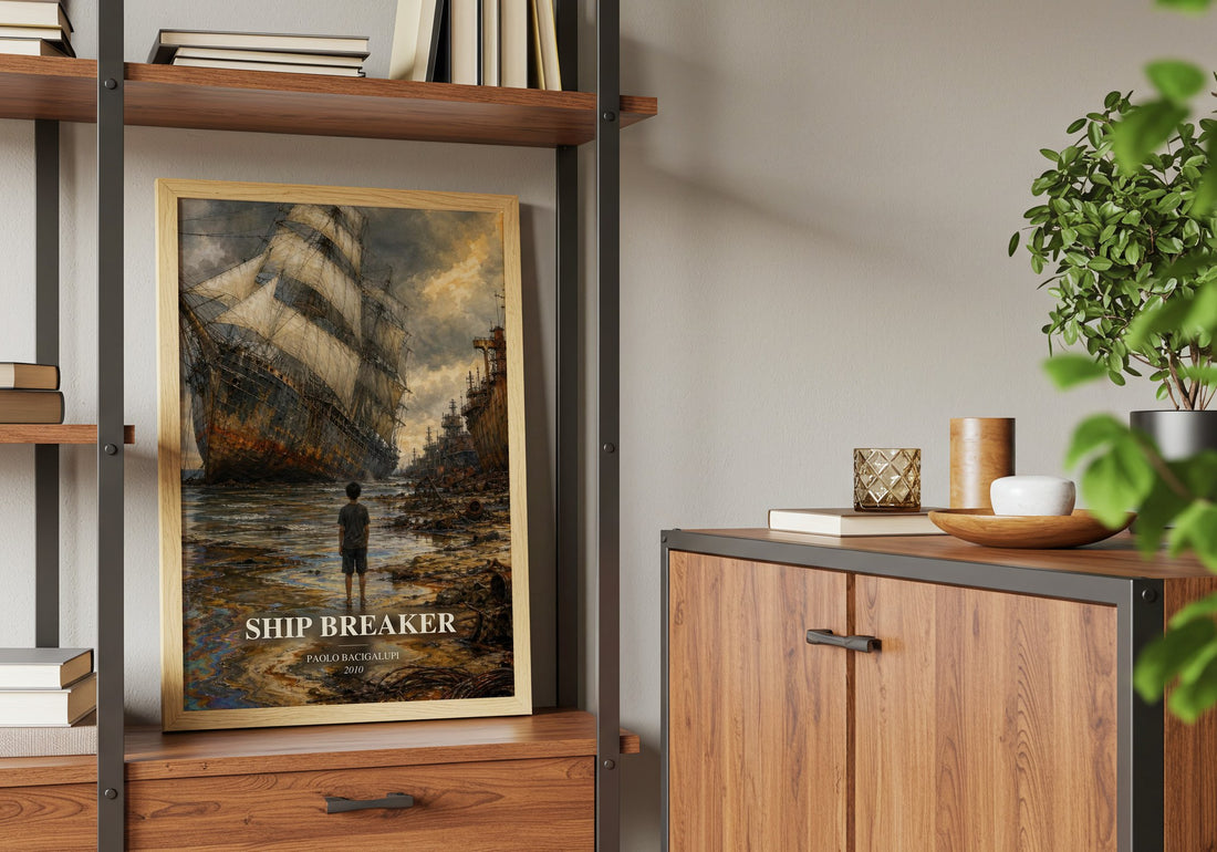 Ship breaker book watercolour illustration paper finish options – matte satin gloss