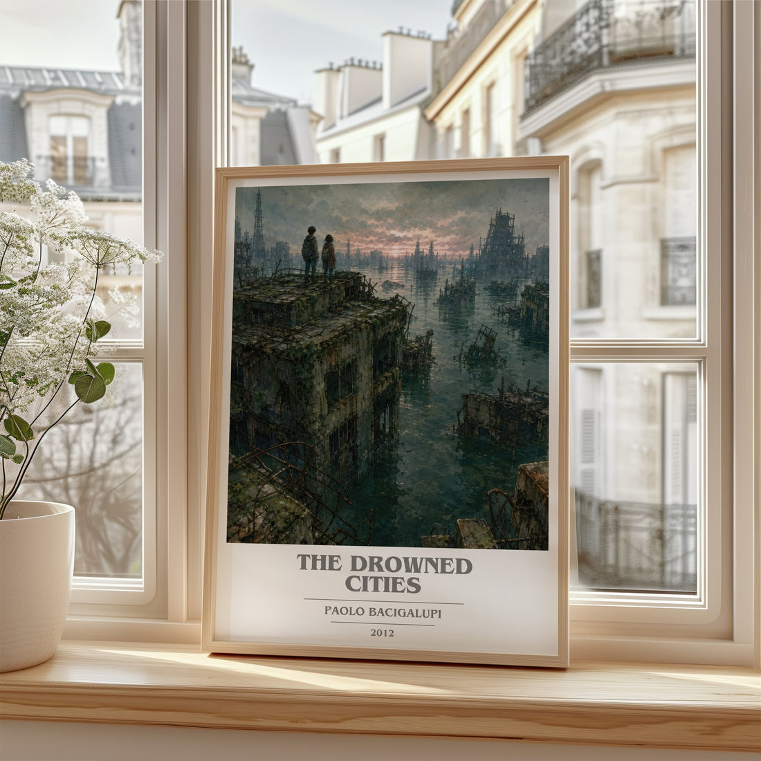 The drowned cities book cover poster colour and style options – Paolo Bacigalupi book art