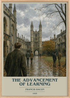 The advancement of learning Book Cover Poster by Francis Bacon
