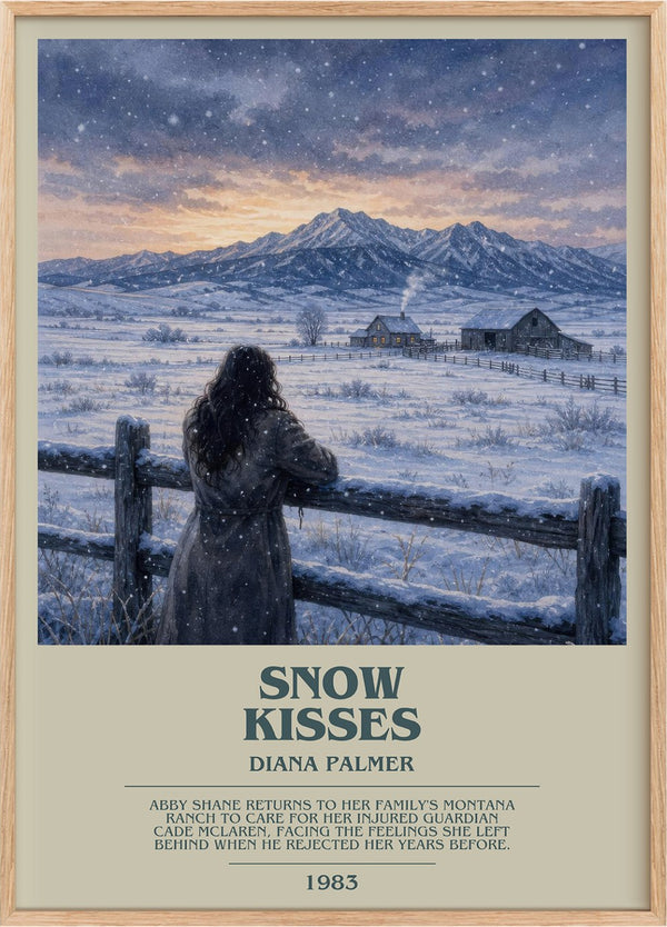 Snow Kisses Bookish Wall Art by Diana Palmer