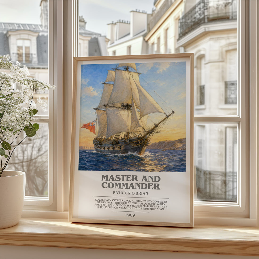 Master and Commander bookish poster colour and style options – Patrick O'Brian book art