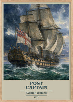 Post Captain Book Cover Poster by Patrick O'Brian