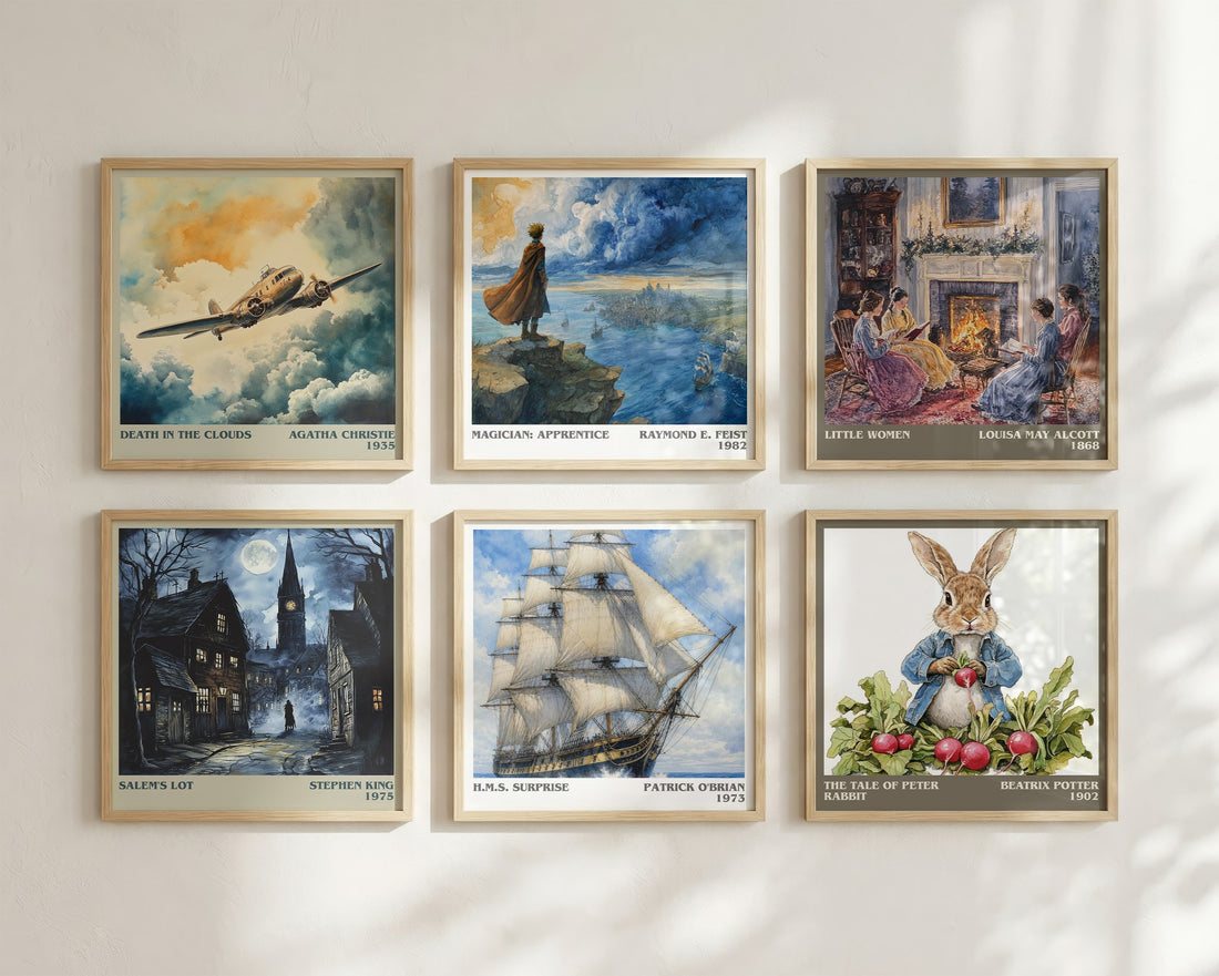 H.M.S. Surprise literary art print colour and style options – Patrick O'Brian book art