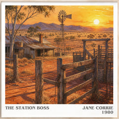 The station boss Literary Art Print by Jane Corrie