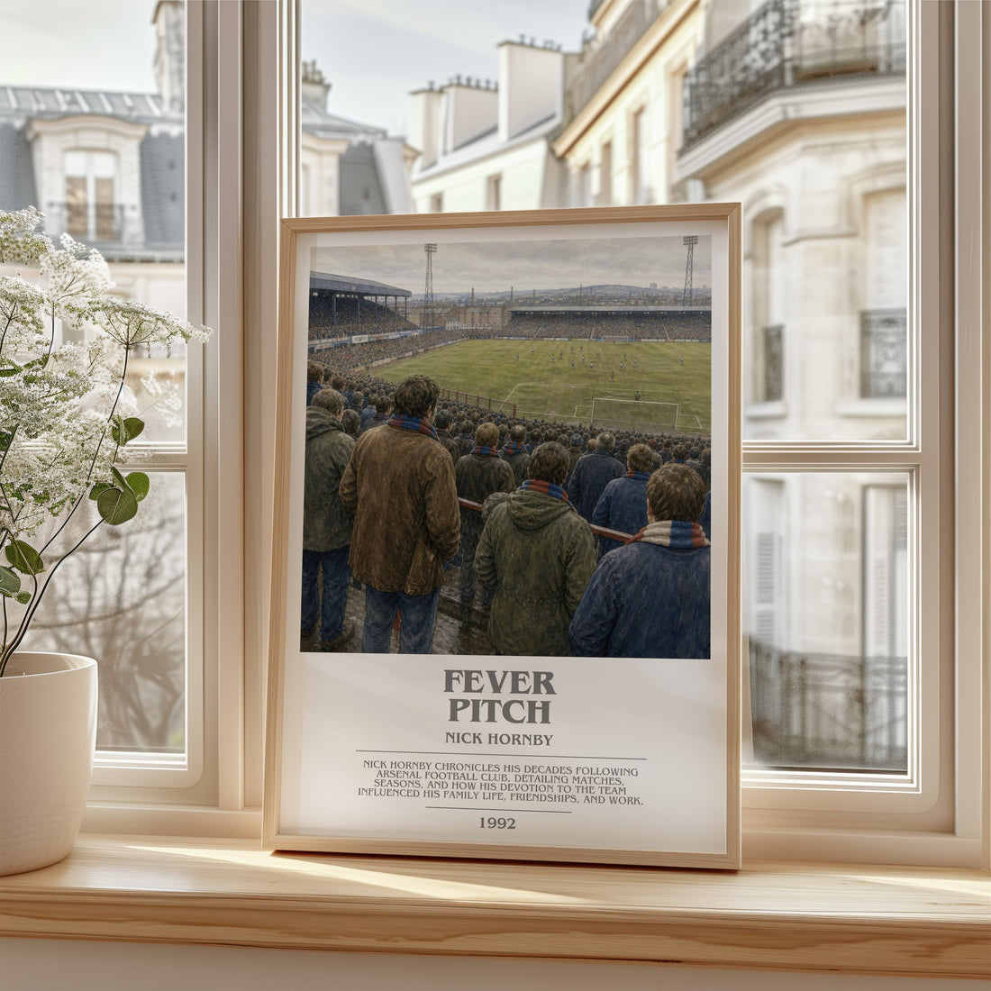 Fever Pitch bookish poster colour and style options – Nick Hornby book art