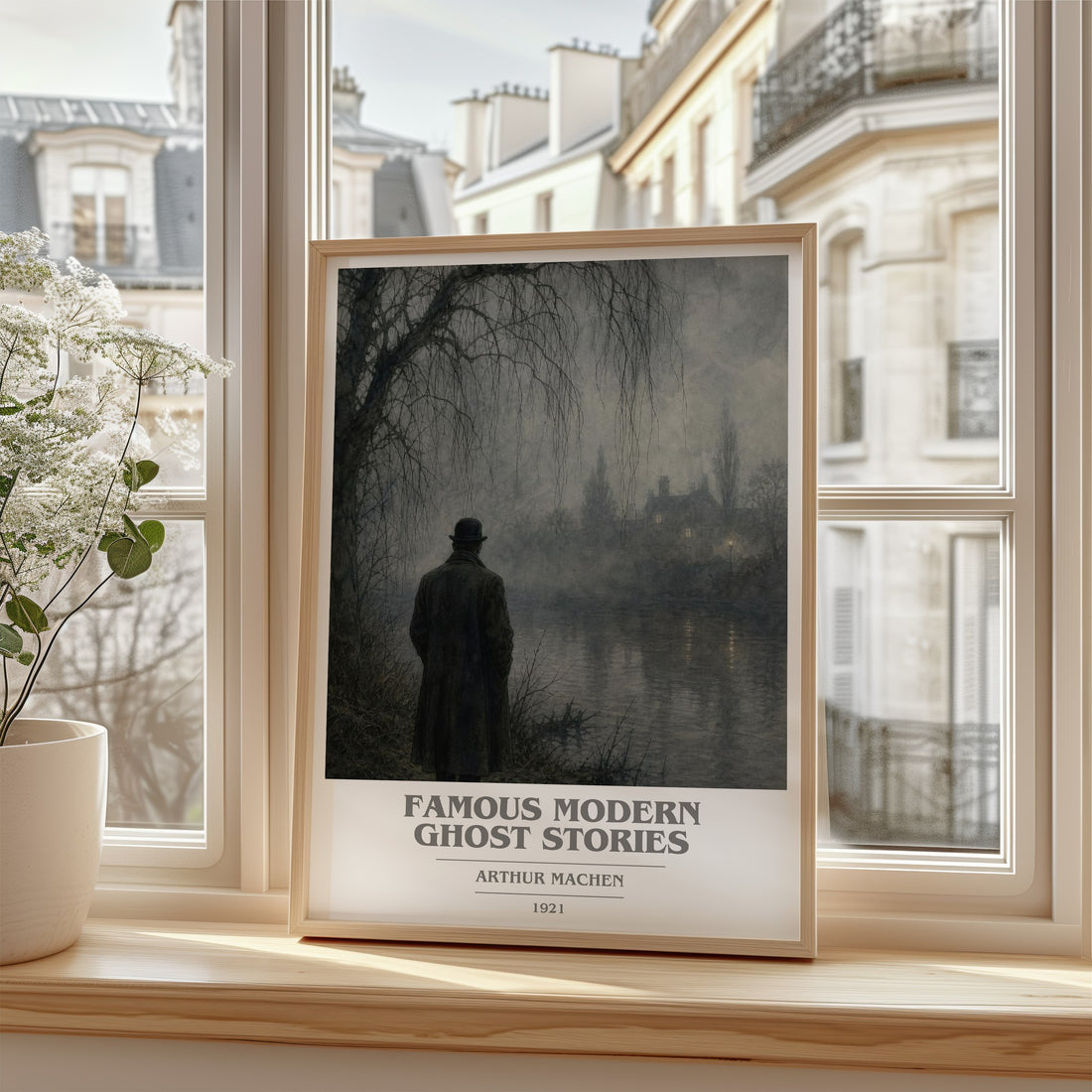 Famous Modern Ghost Stories book cover poster colour and style options – Arthur Machen book art