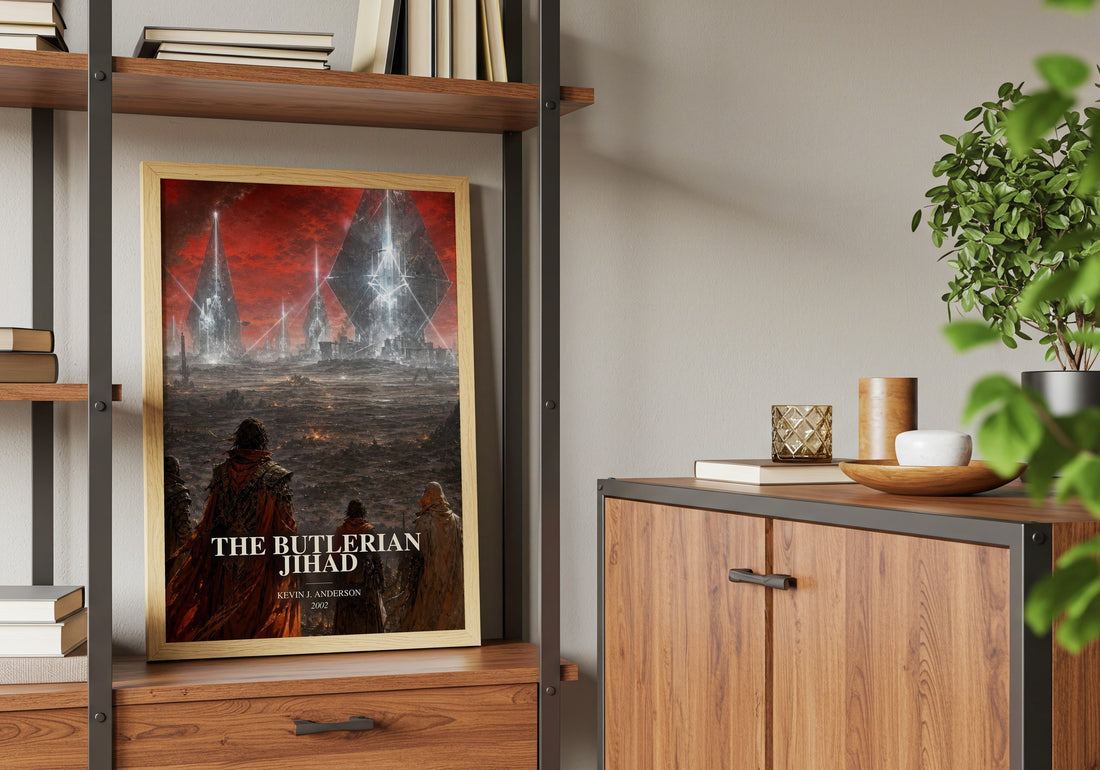 The Butlerian Jihad book watercolour illustration paper finish options – matte satin gloss