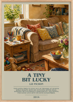 A Tiny Bit Lucky Bookish Wall Art by Liz Pichon