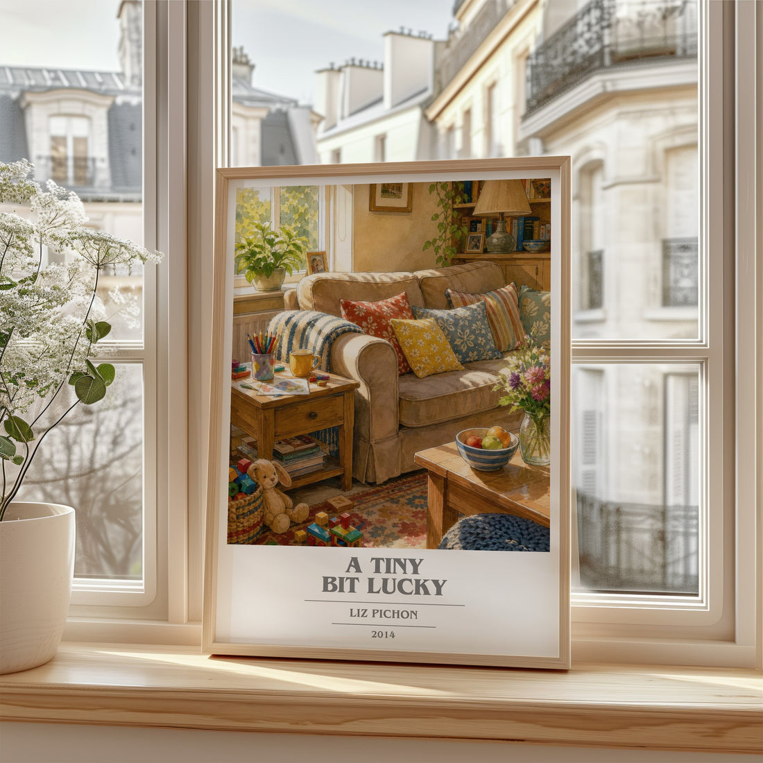 A Tiny Bit Lucky book cover poster colour and style options – Liz Pichon book art