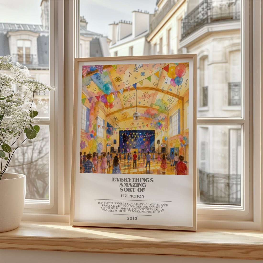 Everythings Amazing Sort Of bookish poster colour and style options – Liz Pichon book art