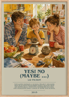Yes! no (maybe ...) Bookish Wall Art by Liz Pichon