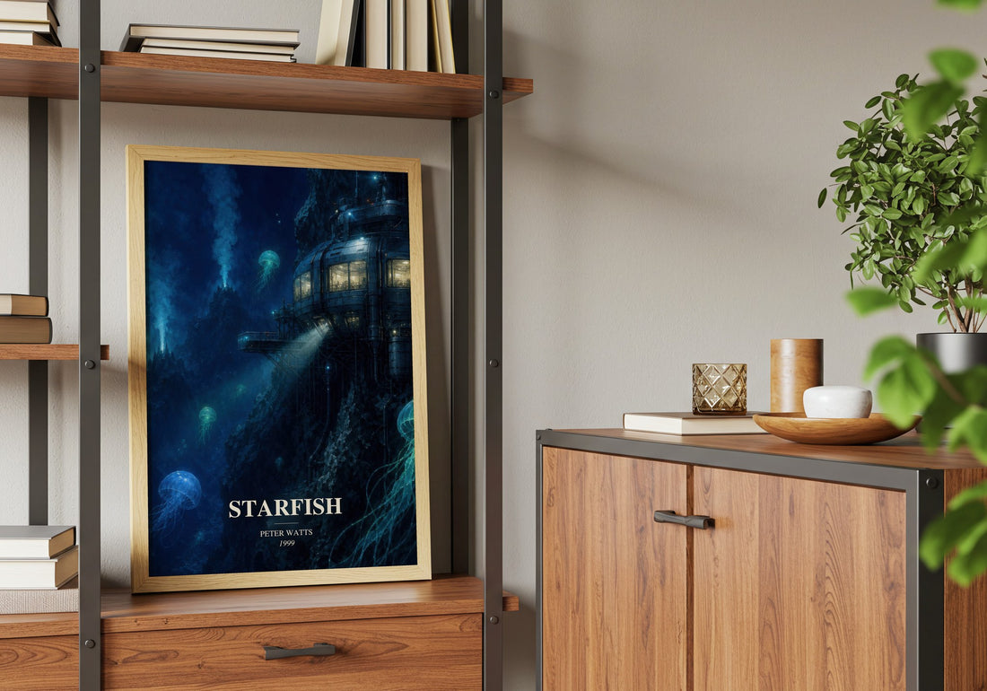 Starfish book watercolour illustration paper finish options – matte satin gloss