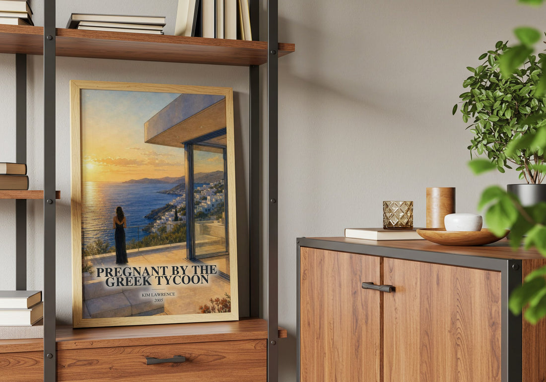 Pregnant By The Greek Tycoon book watercolour illustration paper finish options – matte satin gloss
