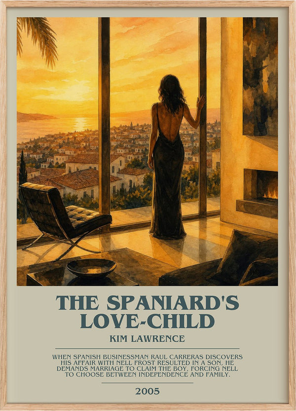 The Spaniard's Love-Child Bookish Wall Art by Kim Lawrence
