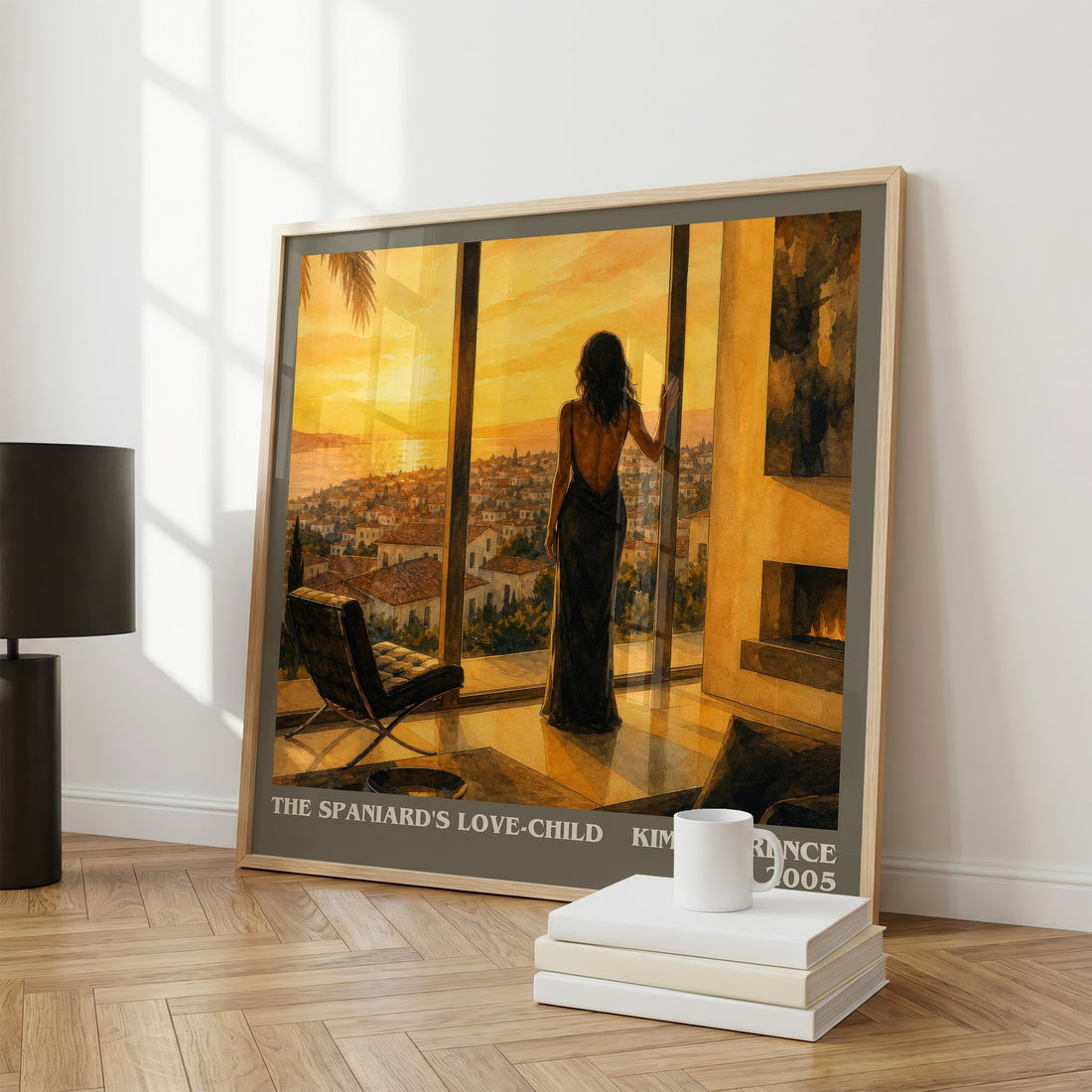 The Spaniard's Love-Child literary print framed by window – literary home decor